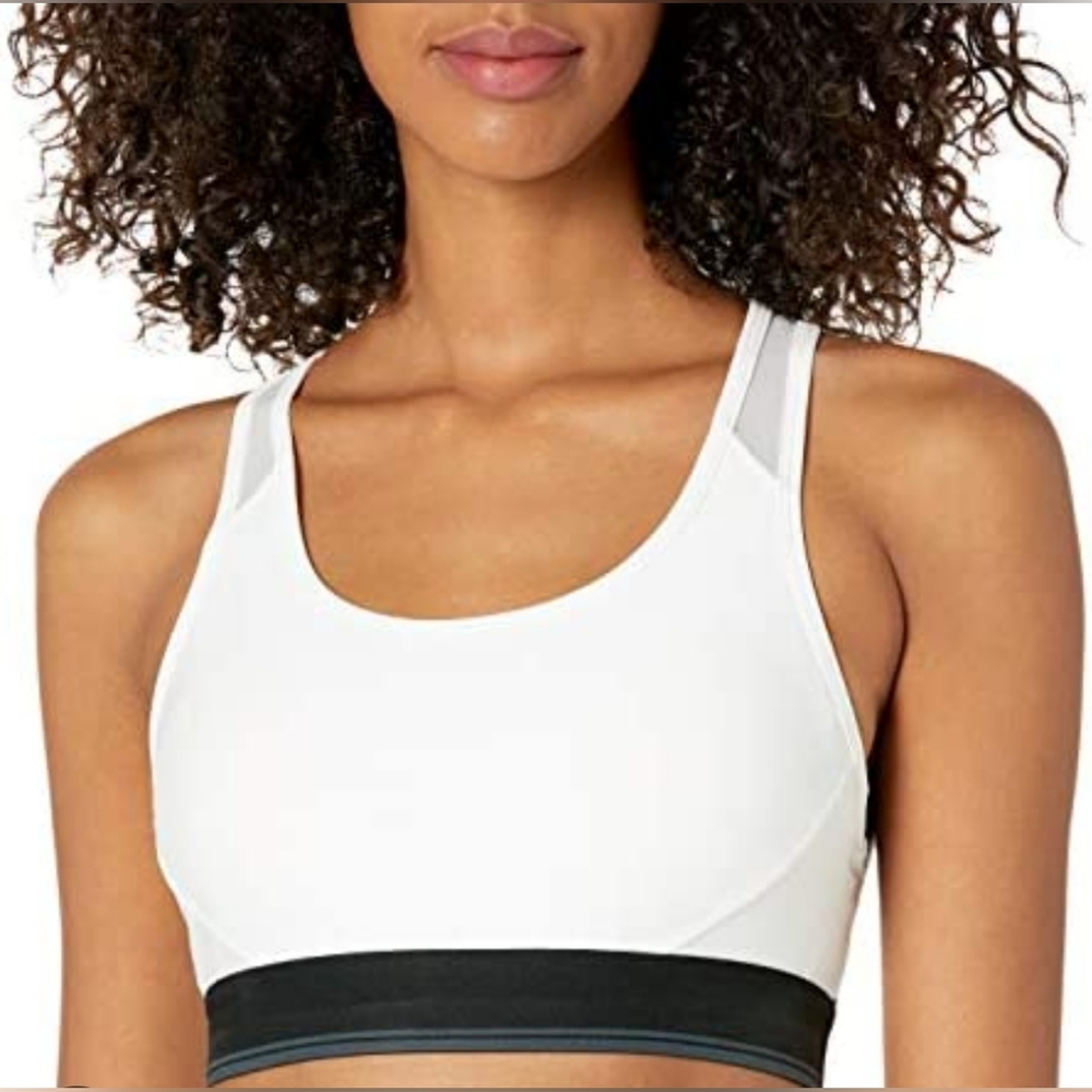 Women's Control Tech Racerback Sports Bra, White, Size X-Small